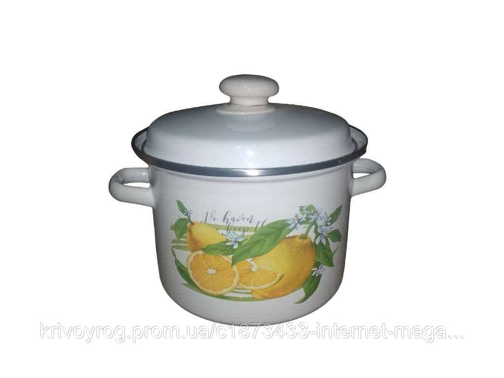 Каструля ем. 3л /2 циліндрична Лимон (I3112/2) ТМ IDILIA, фото 1