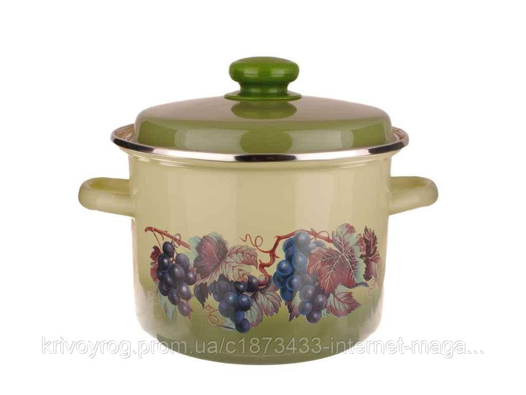 Каструля ем. 3л /4 циліндрична Виноградна лоза (I3112/4) ТМ IDILIA, фото 1