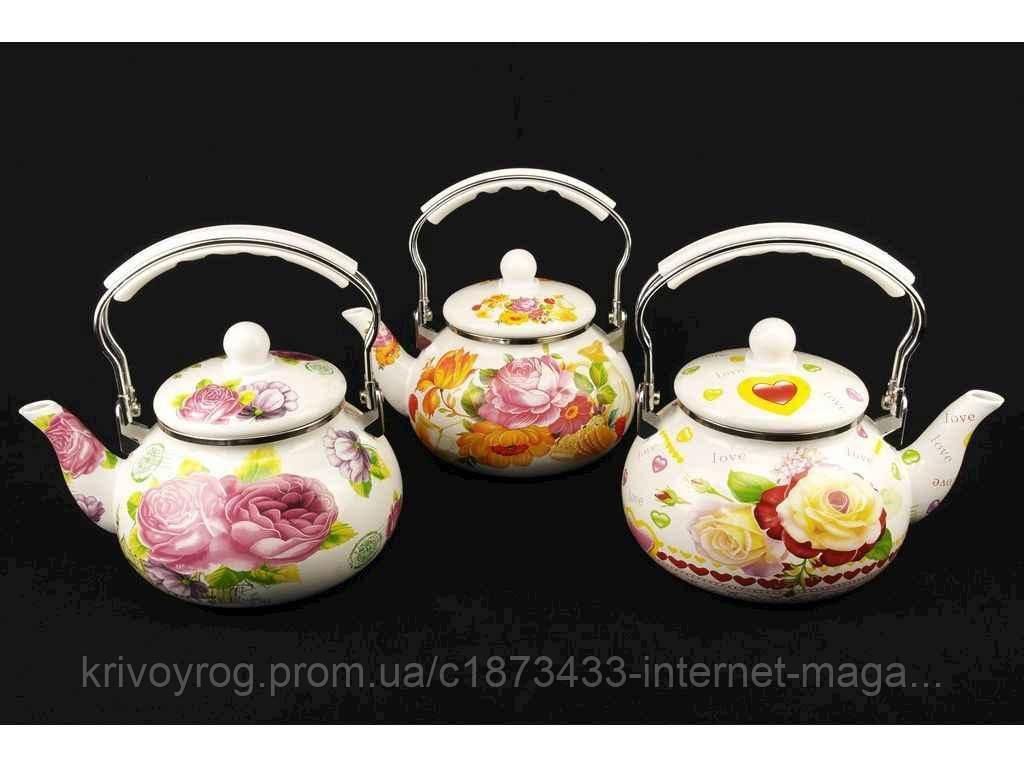 Чайник емальований 2,5л 0964 ТМ А-ПЛЮС, фото 1