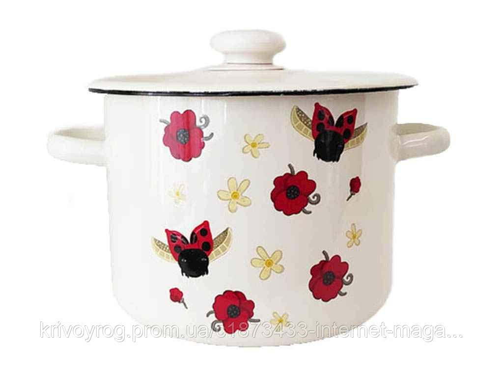 Каструля ем. 4,5л /2 циліндрична Божа корівка (молочна) I1615/2 ТМ IDILIA, фото 1
