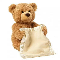 Детская интерактивная игрушка Медвежонок Peekaboo Bear (Пикабу) коричневый 30 см