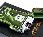 Акумуляторна електроімпульсна запальничка JL317 Explorer Пластикова дугова запальничка із зарядкою, фото 6