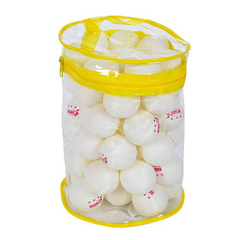 М'ячі для настільного тенісу MS 3200 Тенісні кульки 40 мм 50 шт в сумці