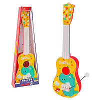 Гітара іграшка дитяча 898-43-44, 55 см, 4 струни, медіатор
