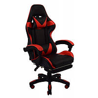 Крісло геймерське Bonro B-810 червоне з підставкою для ніг - Lux-Comfort