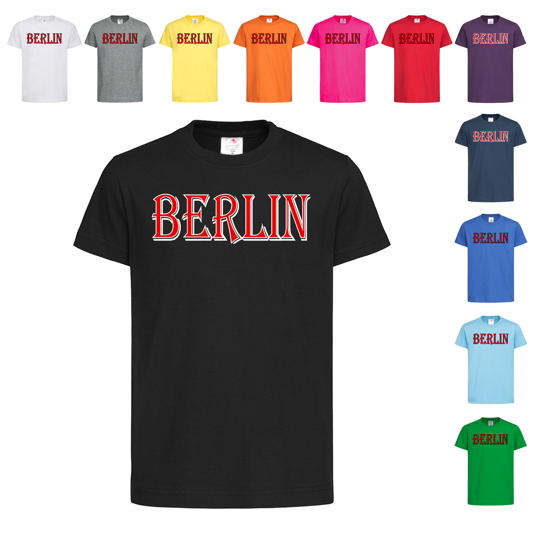 Чорна дитяча футболка Прикольна Berlin (25-14-7), фото 1
