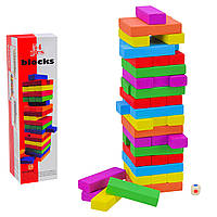 Игра Дженга (Jenga) Деревянная игрушка WD13030, джанга, 54 блока