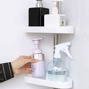Телескопічна кутова полиця-етажерка у ванну 4 рівня Multi Corner Shelf (205), фото 3