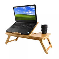 Столик для ноутбука бамбуковий Ruhhy Laptop Table 67 х 28 х 26,5 см (S23452)