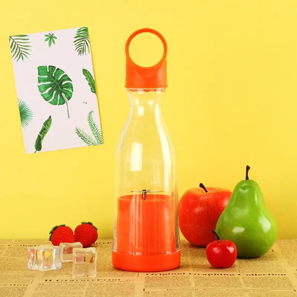 Портативний блендер MINI JUICER міні блендер для смузі Помаранчевий, фото 1