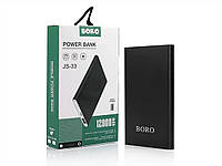 Зовнішній акумулятор (power bank) 12000mAh (3000mAh) Boro JS-33