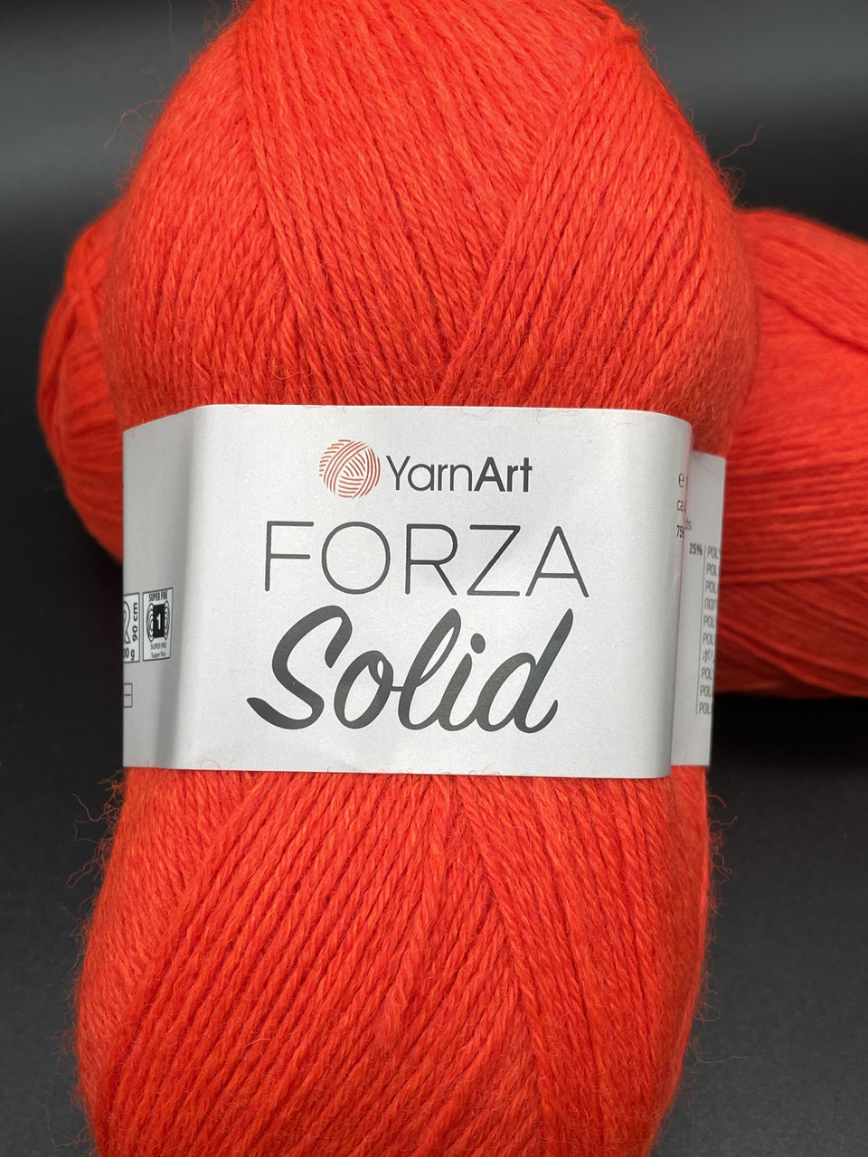 Forza Solid YarnArt-4644 померанчевий неон