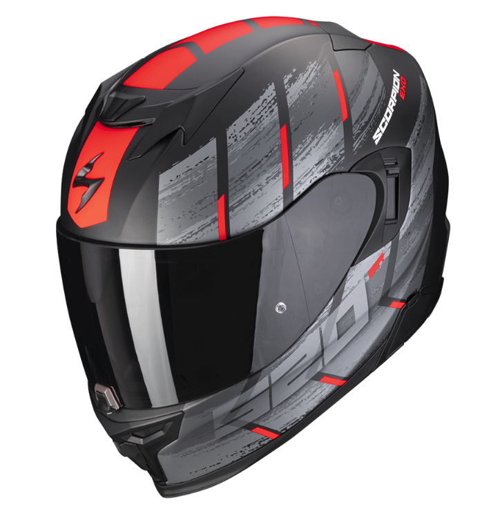 Мотошолом Scorpion Exo-520 Evo Air Maha matte black red