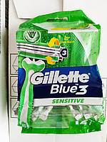 Одноразовые бритвенные станки Gillette Blue 3 Sensitive, 12 шт