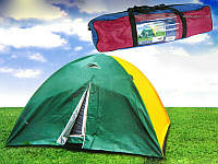 Палатка, двухслойная, шести, 6, местная, туристическая, рыбацкая, кемпинговая, 200х250х150см, надежная