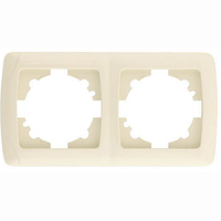 Рамка подвійна Viko Carmen кремова