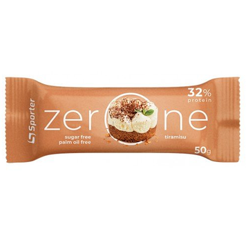 Батончик протеїновий Sporter Zero One зі смаком тірамісу