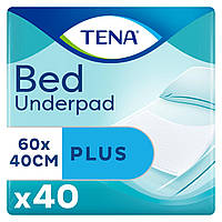 Пеленки мочепоглощающие гигиенические одноразовые Tena Bed Plus Underpad 40x60 40 шт.