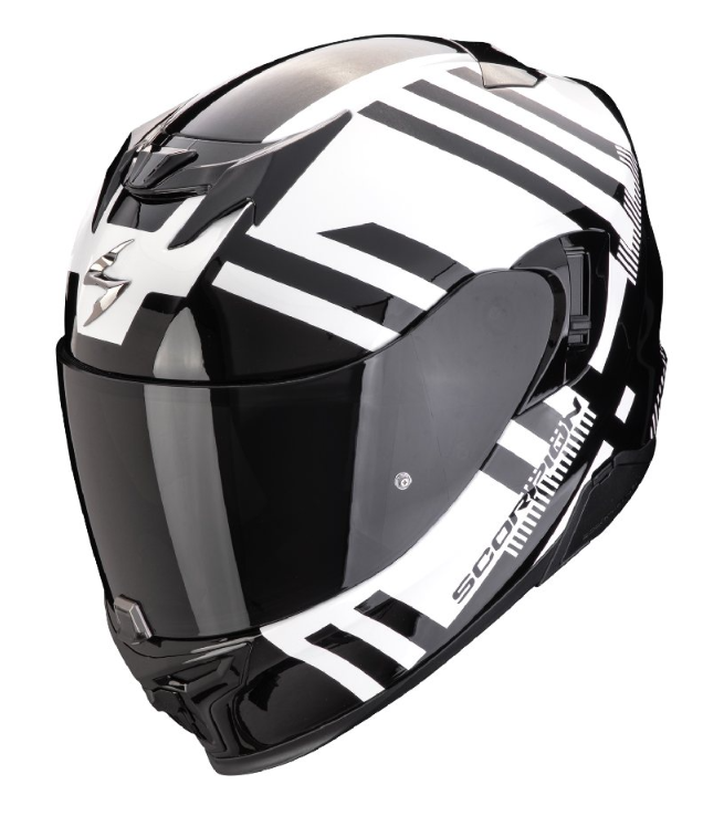 Мотошолом Scorpion Exo-520 Evo Air Banshee White black
