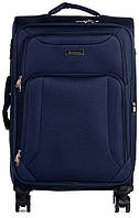 Тканинна валіза середнього розміру 75L Horoso темно-синя Sensey