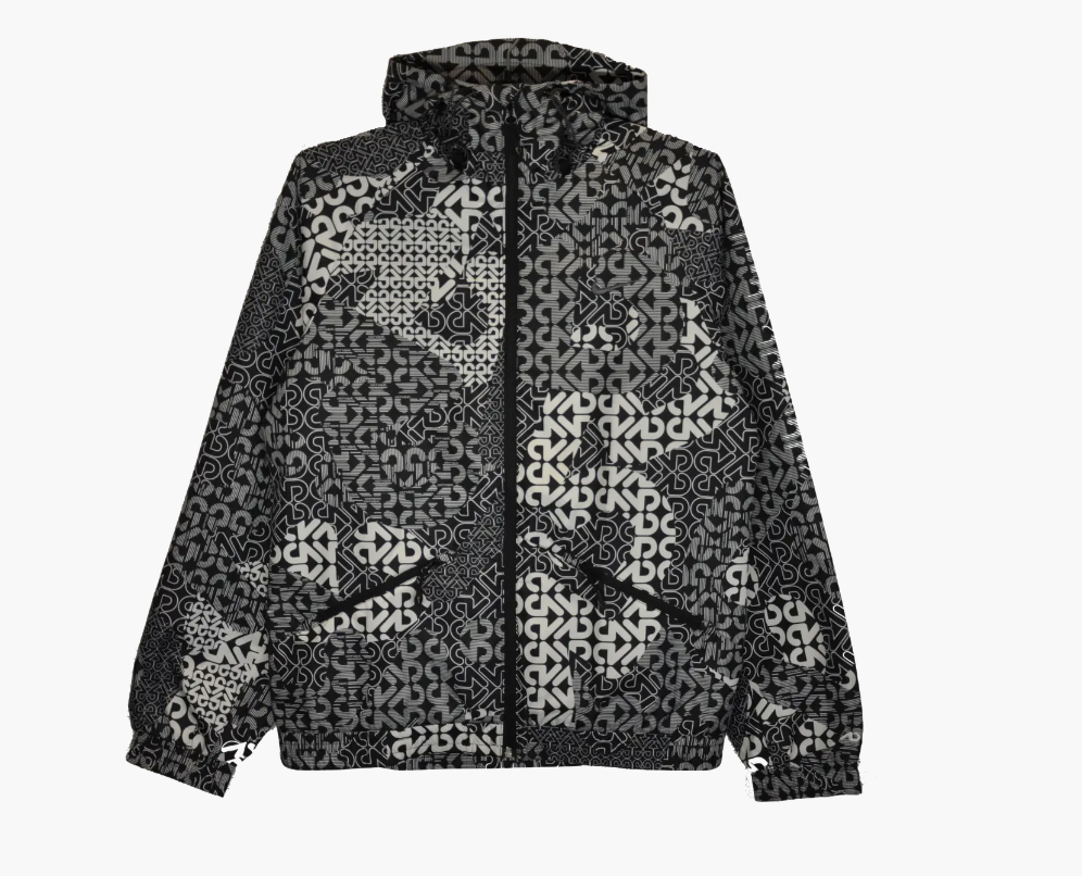 Легка чоловіча вітровка Nike (чорно/білий)., фото 1