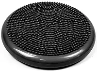 Балансировочная массажная подушка сенсомоторный балансировочный диск EasyFit 33х5 см (Black)-ЛBР
