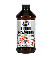 L-карнитин, L-Carnitine, Now Foods, Sports, жидкий, тропический пунш, 1000 мг, 473 мл (NOW-00066)