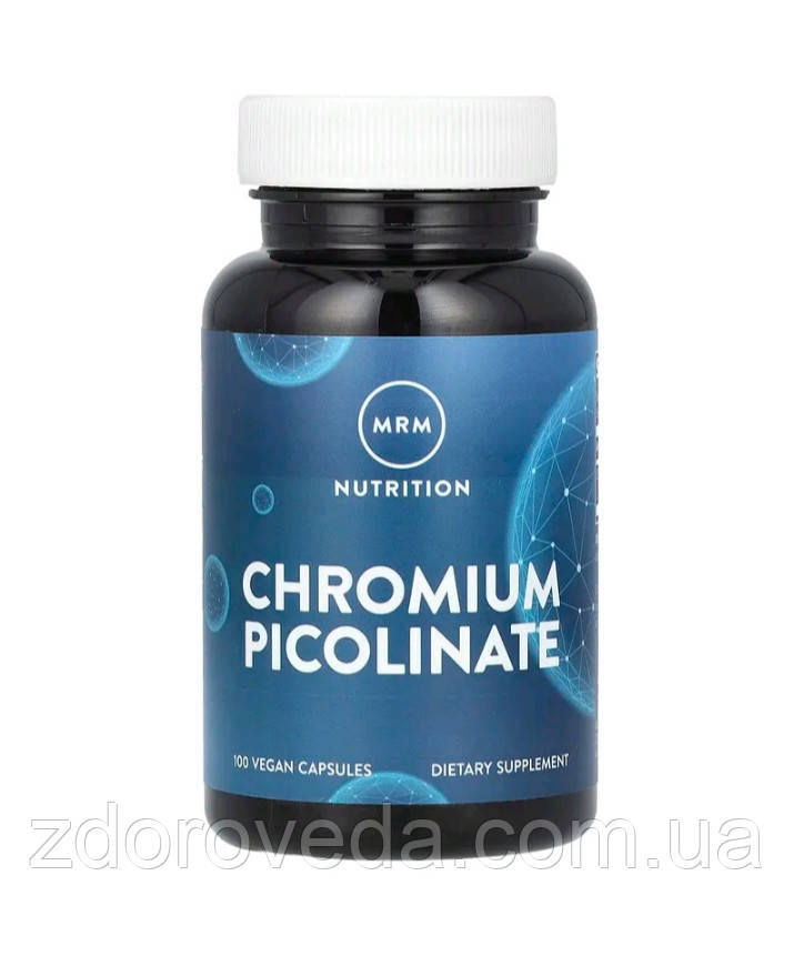 Піколінат хрому 200 мкг, 100 капсул, MRM Nutrition, США