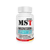 Магний Цитрат MST Magnesium Citrate 500 мг, 100 капсул