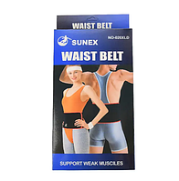 Пояс сауна для похудения Sunex Waist Belt NO-020XLD 29*100см Черный с красным Пояс сауна для похудения М 969