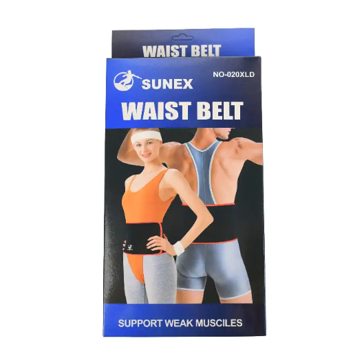 Пояс сауна для схуднення Sunex Waist Belt NO-020XLD 29*100 см Чорний з червоним Пояс сауну для схуднення М 969