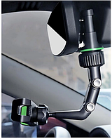 Автомобильный держатель 360 на зеркало заднего вида для телефона в машину XO C107 Черный М 099