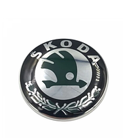 Эмблема Skoda (Шкода) CountryMan 79 мм значок Octavia, Fabia, Rapid, Superb М 1297