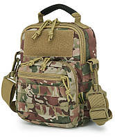 Сумка месенджер тактична військова армійська плечова для військових ЗСУ KOMBAT UK Hex-Stop Bag Мультикам TD9