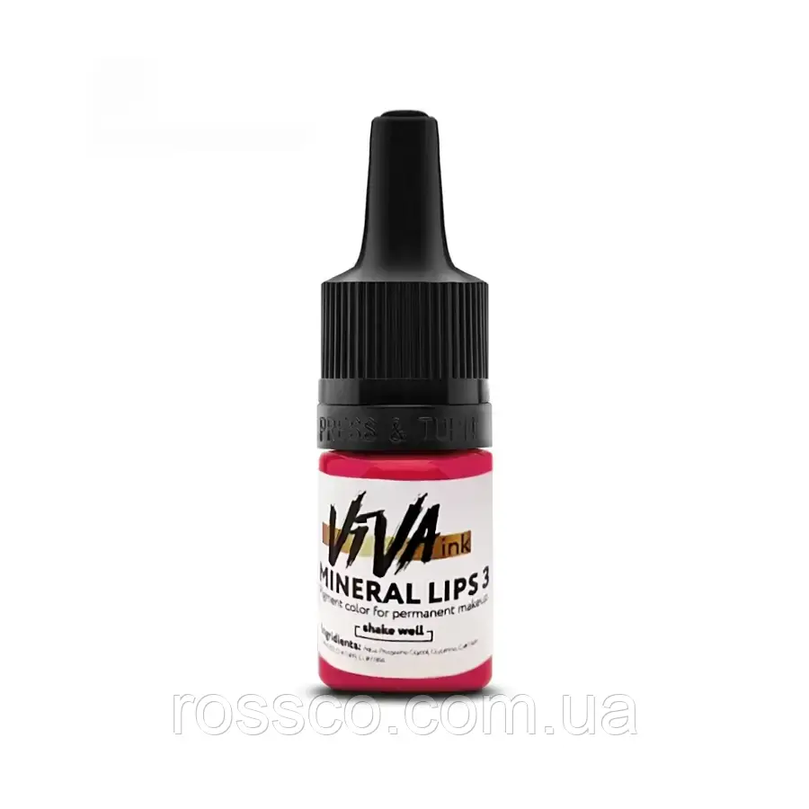 Viva Пігмент для татуажу Lips Mineral 3/Dark Pink, 6 мл