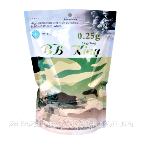 📌 Кульки для страйкболу airsoft 4000 шт. | Страйкбольні кулі BB 6 мм, 0.25 г, ABS-пластик | Набір кульок, фото 1