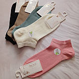 Жіночі шкарпетки Золото бамбукові парфумовані  укорочені рубчик 36-40р \ 10 пар, фото 3