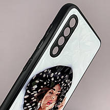 Чохол для Samsung Galaxy A50s Ladies з 3д ефектом дівчинка в капелюсі чохол на телефон самсунг а50с, фото 3