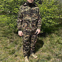 Мужской костюм для рыбалки и охоты (46-60р) из ткани Поплин камуфляж облеченный воздухопроницаемый летний 56