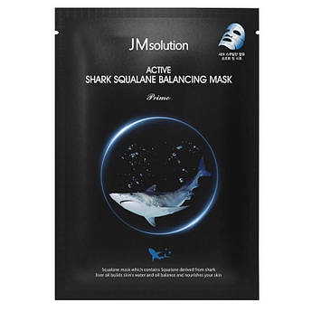 Балансуюча маска з акулячим скваланом JMsolution Active Shark Squalane Balancing Mask Prime