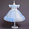 Ошатна біло-блакитна сукня в паєтках "Елізабет" + пов'язка на голову, фото 2