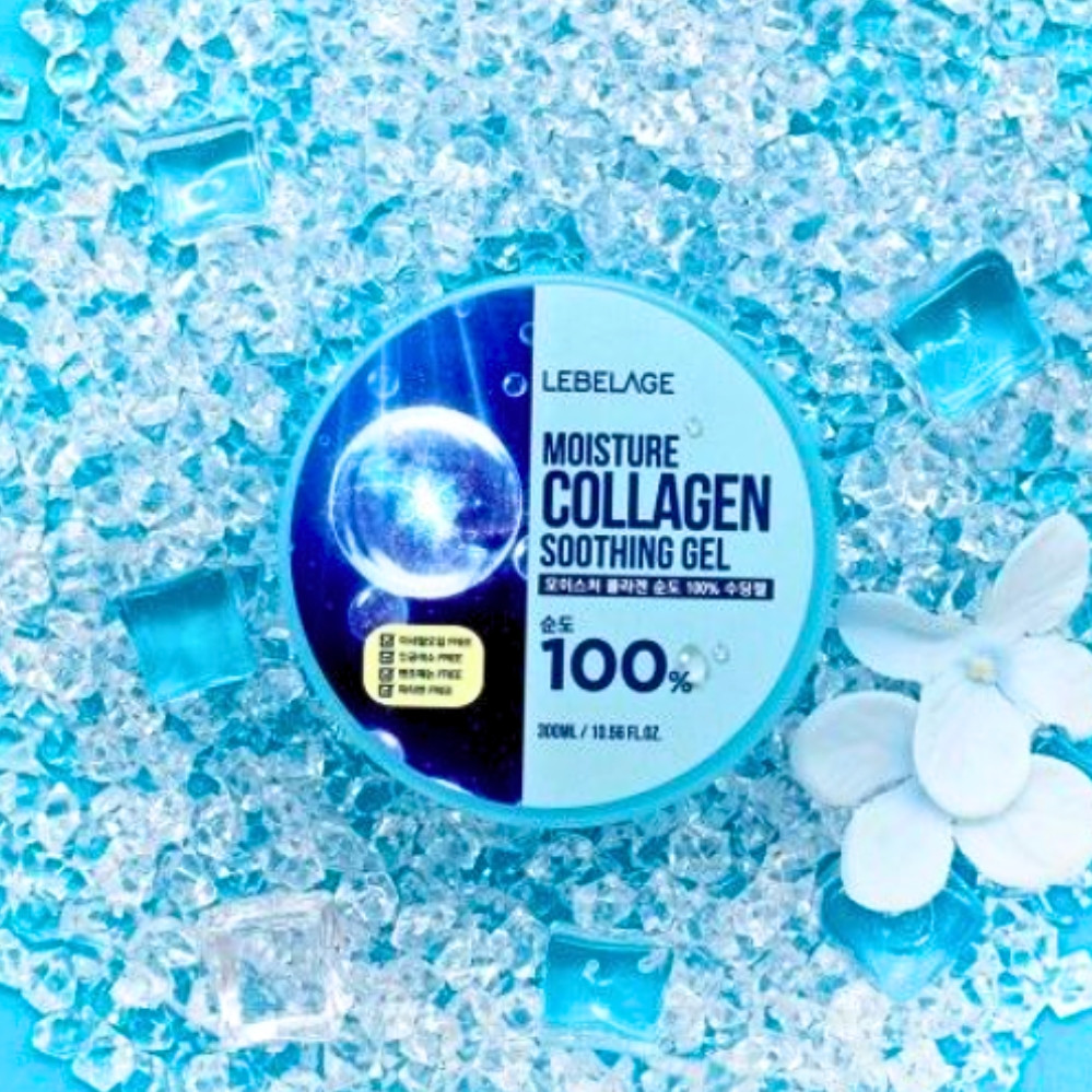 Гель з гіалуроновою кислотою заспокійливий Moisture Collagen Soothing Gel для обличчя та тіла