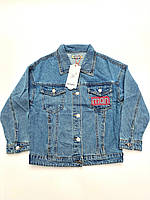 Куртка джинсовая для девочек р.128-158 розпродажа