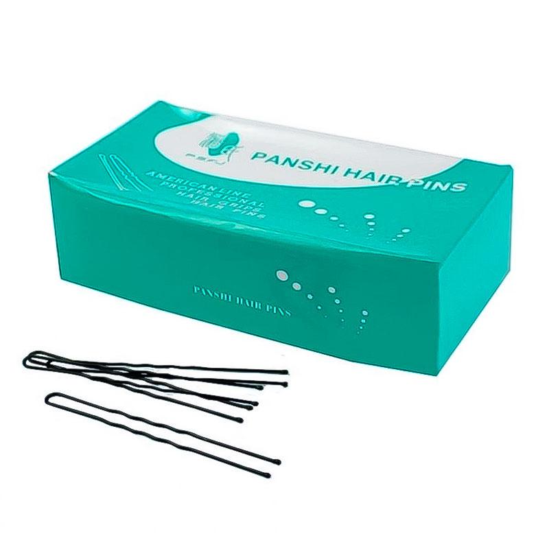 Шпильки для волосся Hair Pins хвилясті 70 мм чорні 50 шт