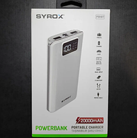 Портативное зарядное устройство Syrox PB107 Повербанк Power Bank 20000mAh мощная мобильная батарея