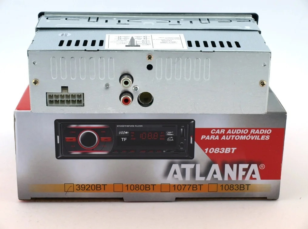 Бюджетная автомагнитола 1DIN MP3 ATLANFA-3920BT c Bluetooth, USB, SD, FM и AUX, однодиновая авто магнитола - фото 7 - id-p2182912909