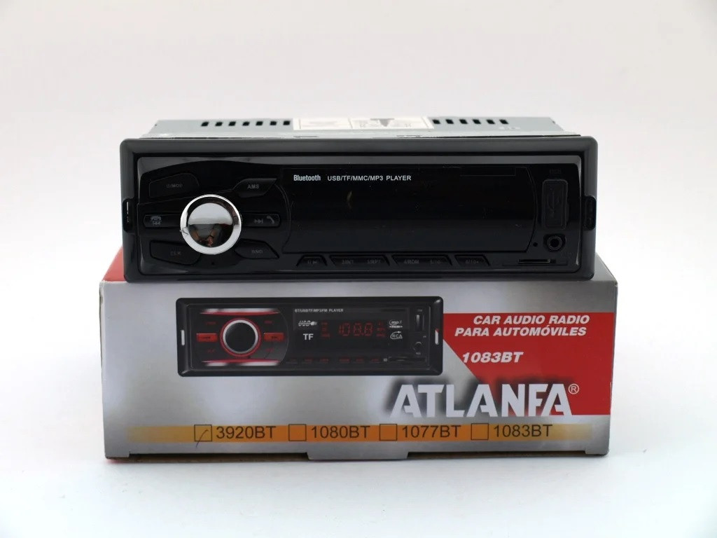 Бюджетная автомагнитола 1DIN MP3 ATLANFA-3920BT c Bluetooth, USB, SD, FM и AUX, однодиновая авто магнитола - фото 10 - id-p2182912909