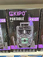 Портативная Bluetooth колонка Kipo KB-Q7 с радио, караоке, флешкой портативная блютуз колонка