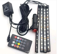 Универсальная автомобильная RGB led подсветка LED ambient HR-01678