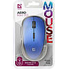 Мишка безпровідна DEFENDER Aero MM-755 |USB/5 кнопок/1800 DPI| Синій, фото 2